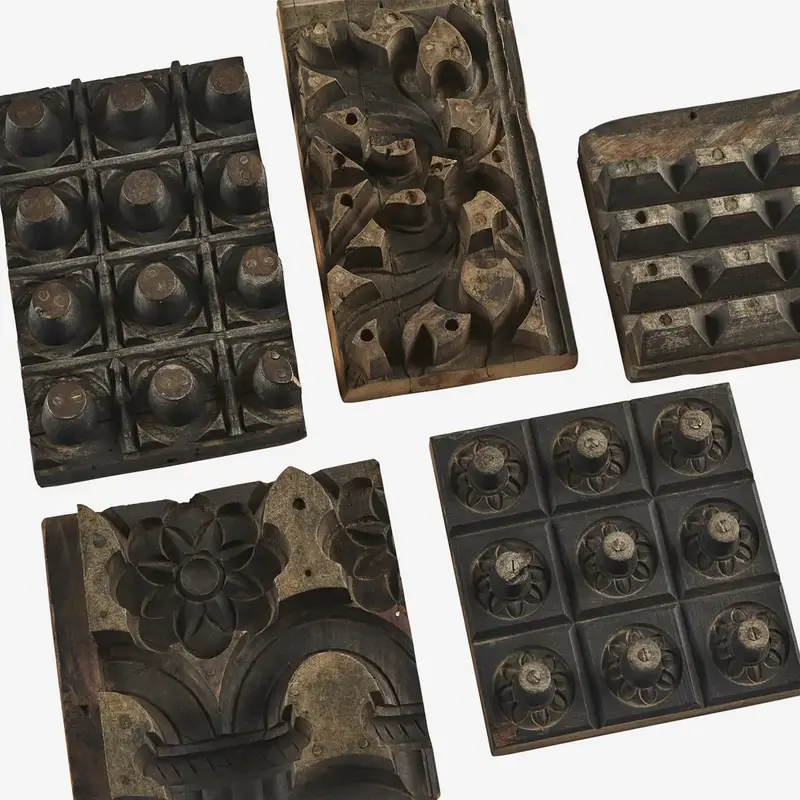 Madam Stoltz-collectie Recycled wooden print block