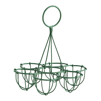 Madam Stoltz metalen eierrekje groen