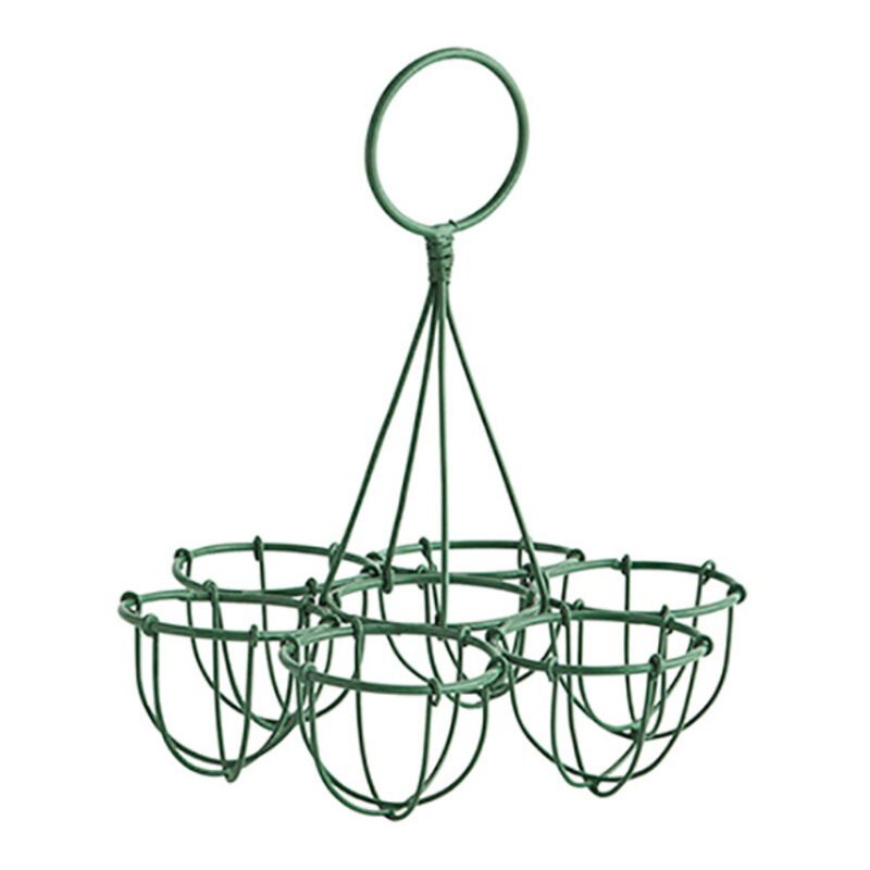 Madam Stoltz-collectie metalen eierrekje groen