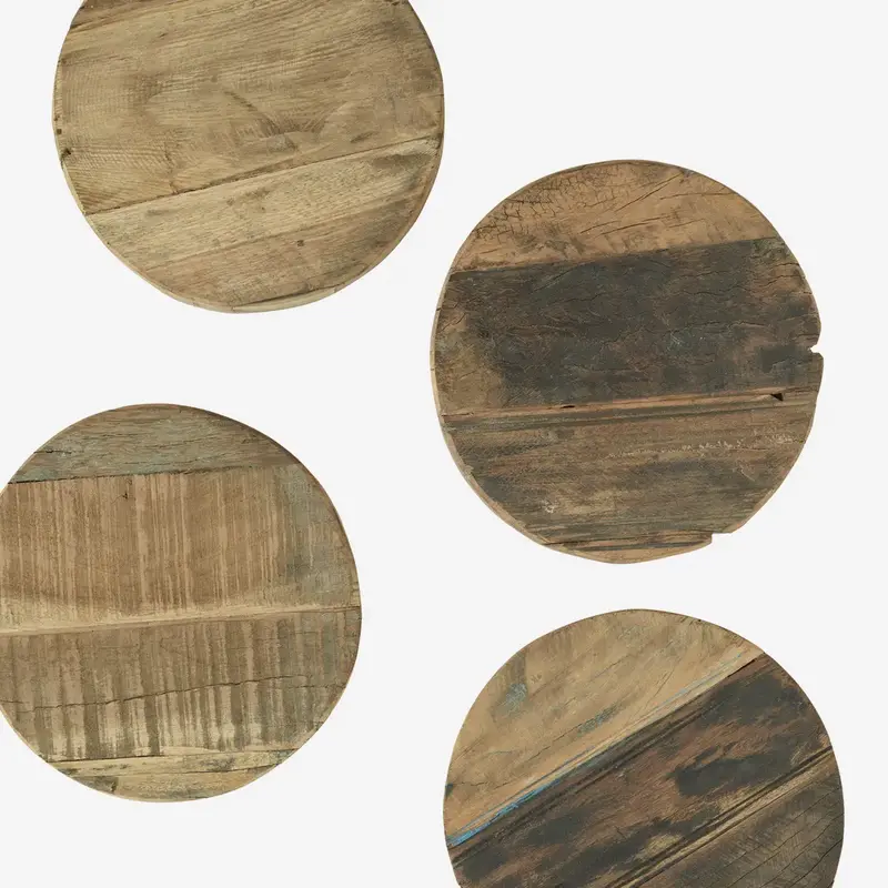 Madam Stoltz-collectie Recycled wooden trivet