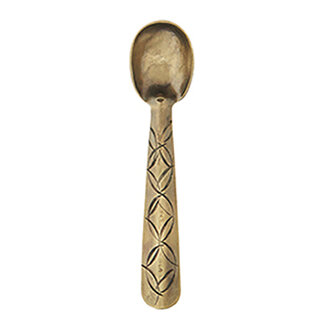 Madam Stoltz Small brass spoon
