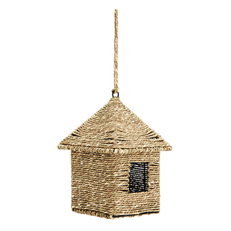 Madam Stoltz-collectie Hanging bird house, Natural