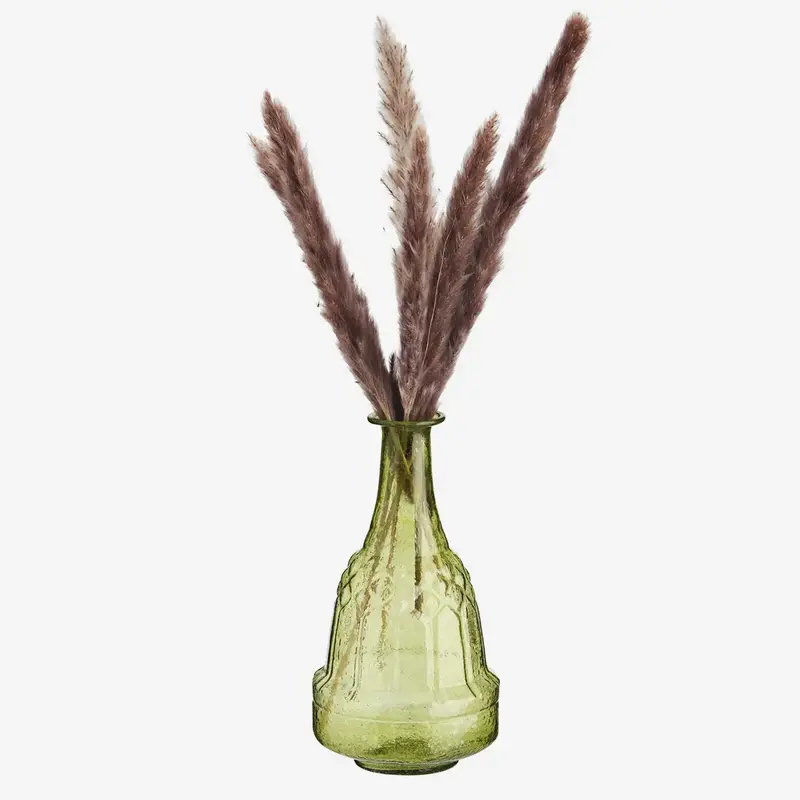 Madam Stoltz-collectie Madam Stoltz Recycled glass vase Lime green Lime green