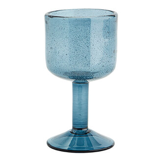 Madam Stoltz Coloured wine glass Blue