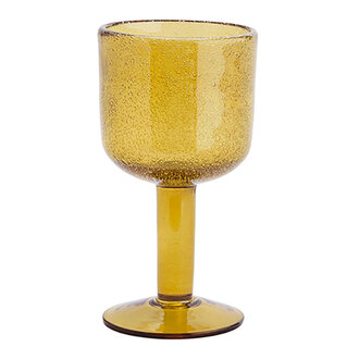 Madam Stoltz Coloured wine glass Amber