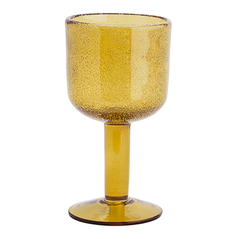 Madam Stoltz-collectie  Gekleurd wijnglas Amber