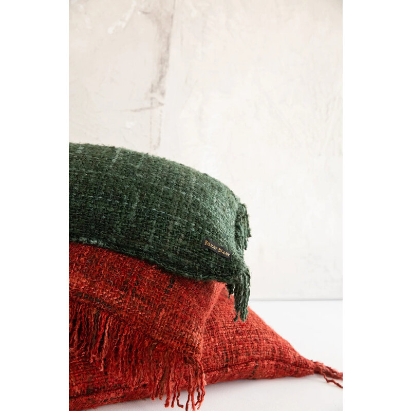 Bazar Bizar De Oh My Gee Kussenhoes - Donkergroen - 30x50