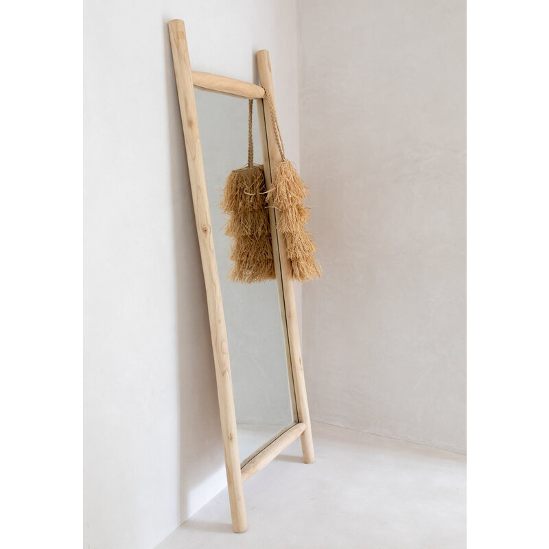 Bazar Bizar-collectie Raffia Bahamas Tas - Naturel