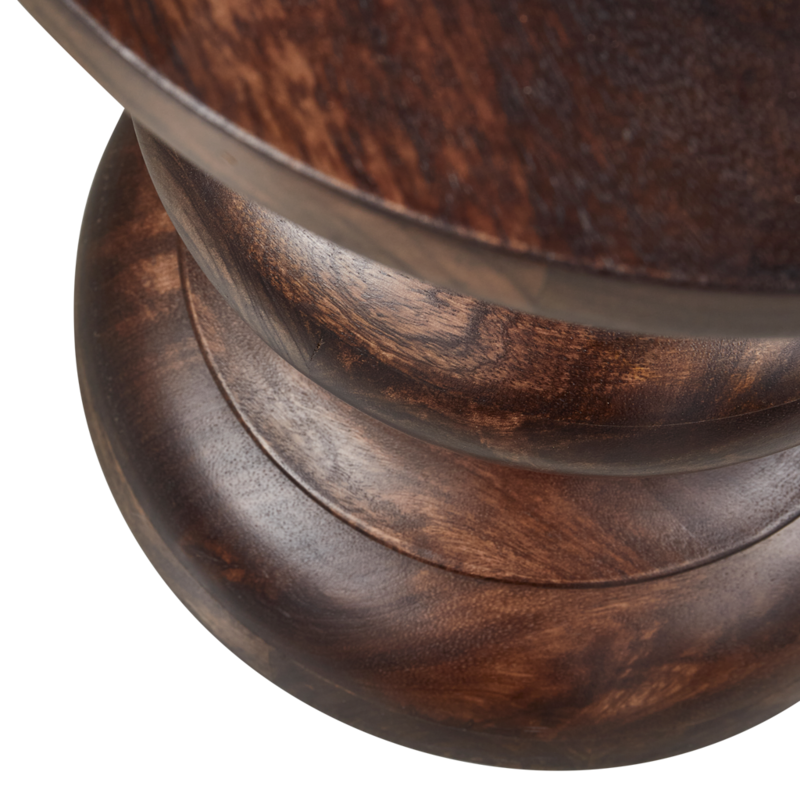 WOOOD-collectie Jonah Bijzettafel Hout Donkerbruin 42Xo30Cm
