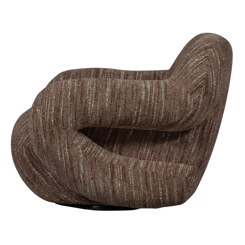 WOOOD-collectie Folke Fauteuil Chenille Oudroze Melange