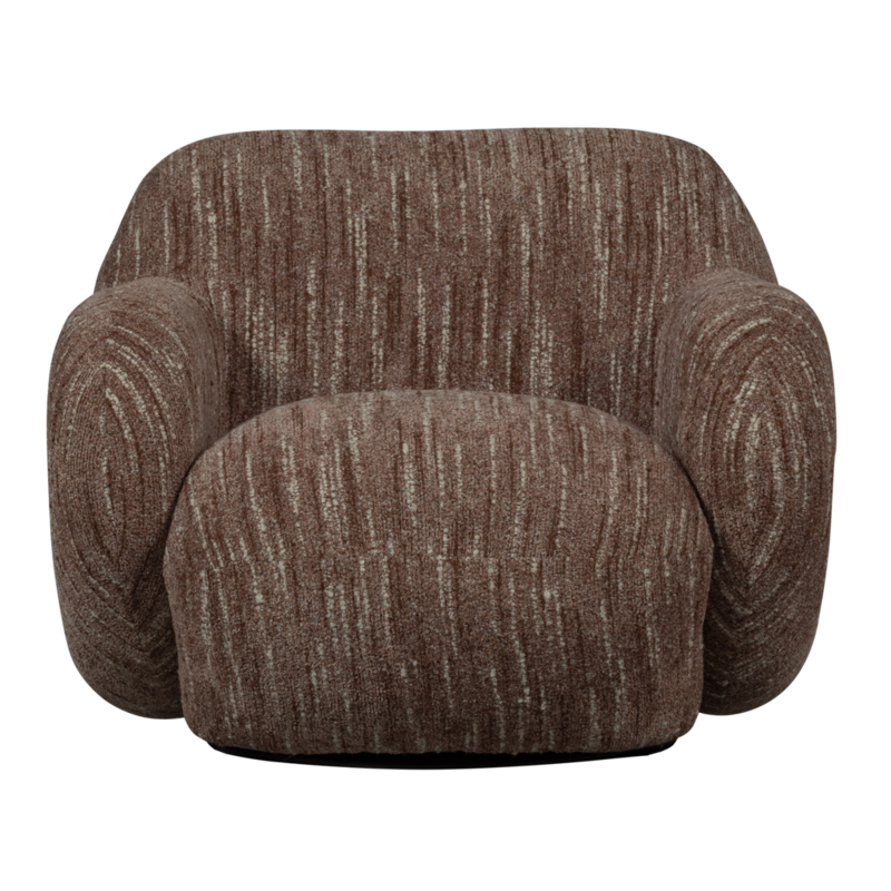 WOOOD-collectie Folke Fauteuil Chenille Oudroze Melange
