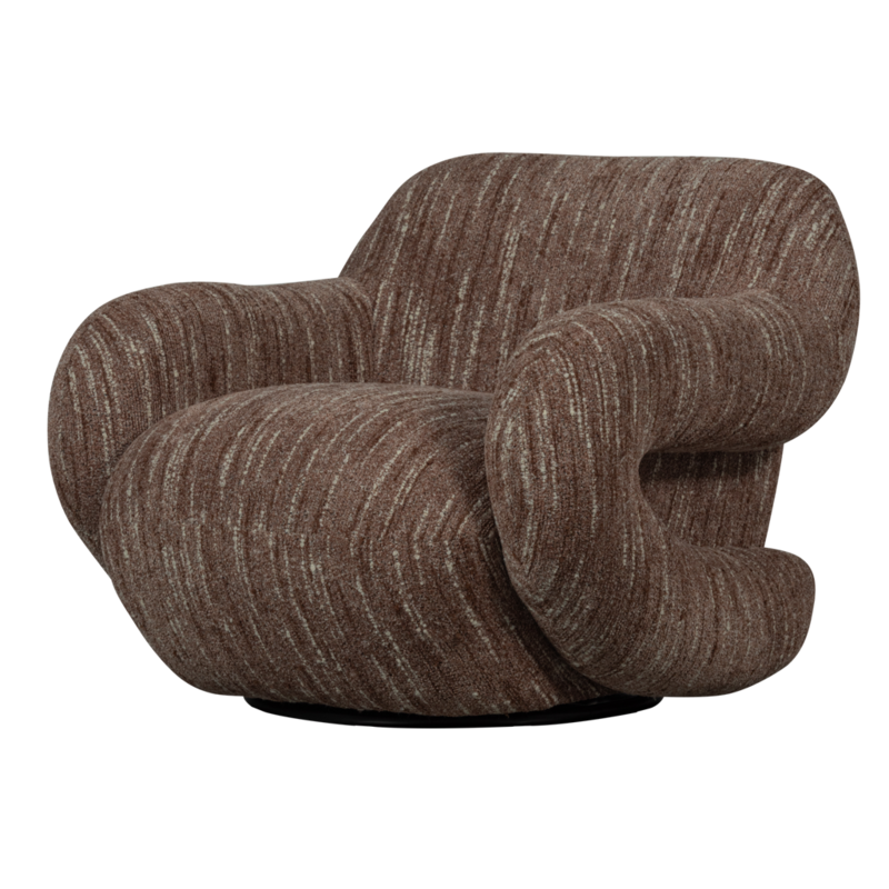 WOOOD-collectie Folke Fauteuil Chenille Oudroze Melange