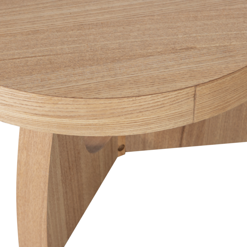 WOOOD-collectie Tala Bijzettafel Mdf Fineer Naturel 35Xo55Cm