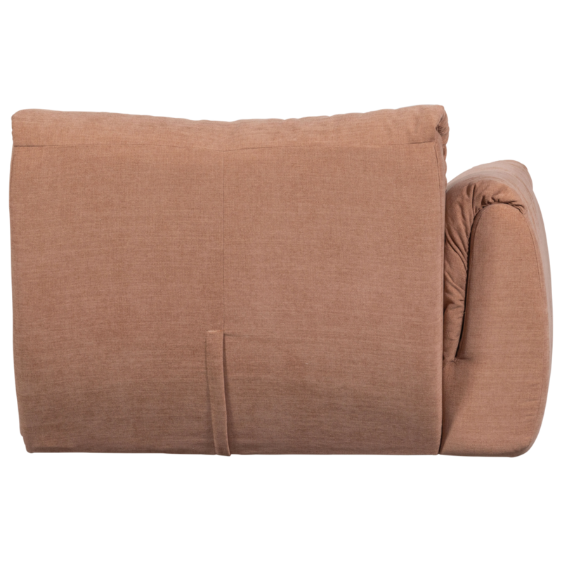 WOOOD-collectie Baggy 1-Zits Met Arm Links Geweven Chenille Oudroze