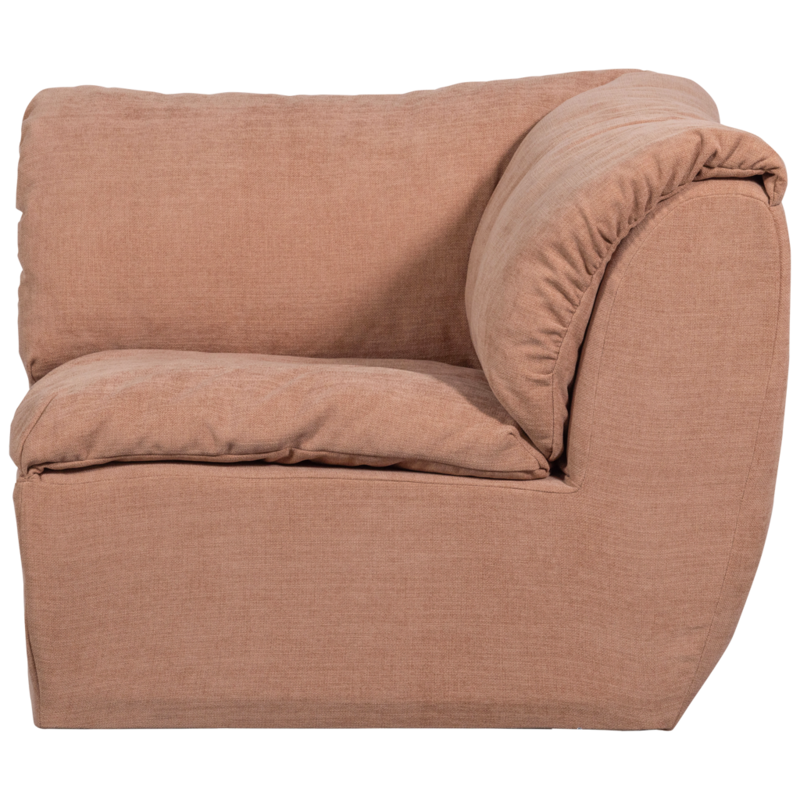 WOOOD-collectie Baggy Hoekelement Geweven Chenille Oudroze
