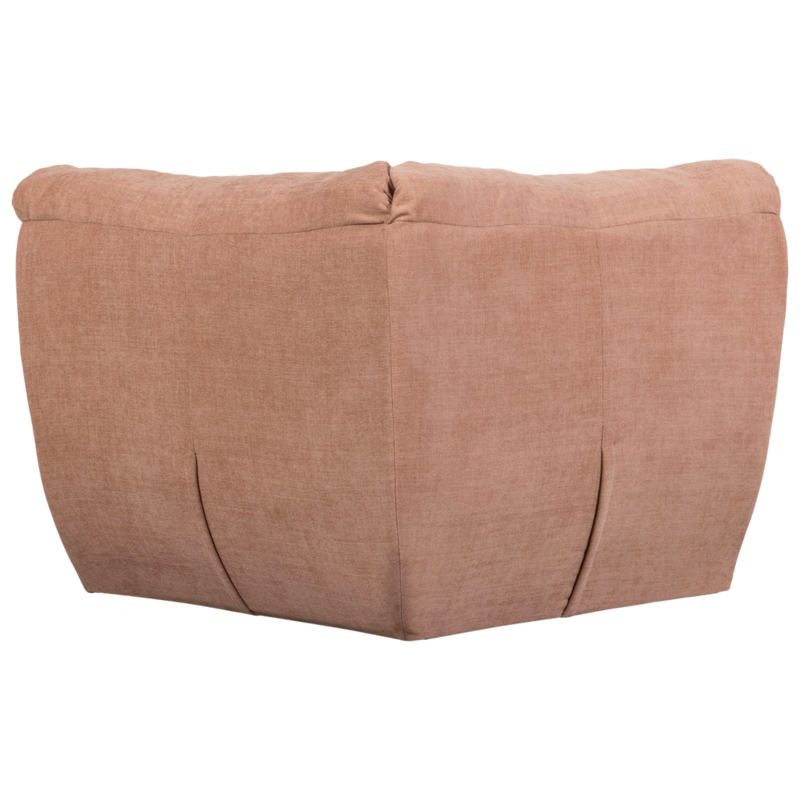 WOOOD-collectie Baggy Hoekelement Geweven Chenille Oudroze