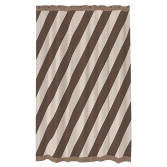 Mette Ditmer DIAGONAL shower curtain Chocolate