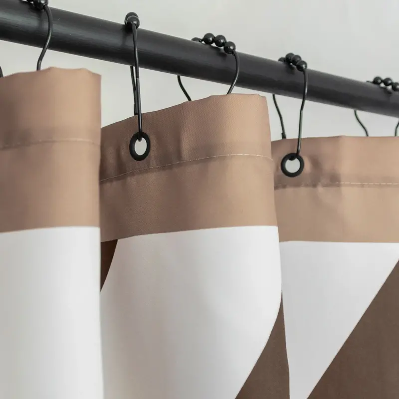 Mette Ditmer-collectie DIAGONAL shower curtain Chocolate