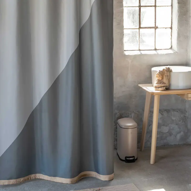 Mette Ditmer-collectie DUET shower curtain Light grey