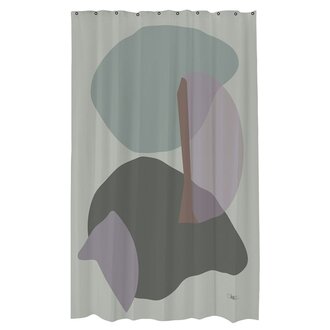 Mette Ditmer GALLERY shower curtain Frost green