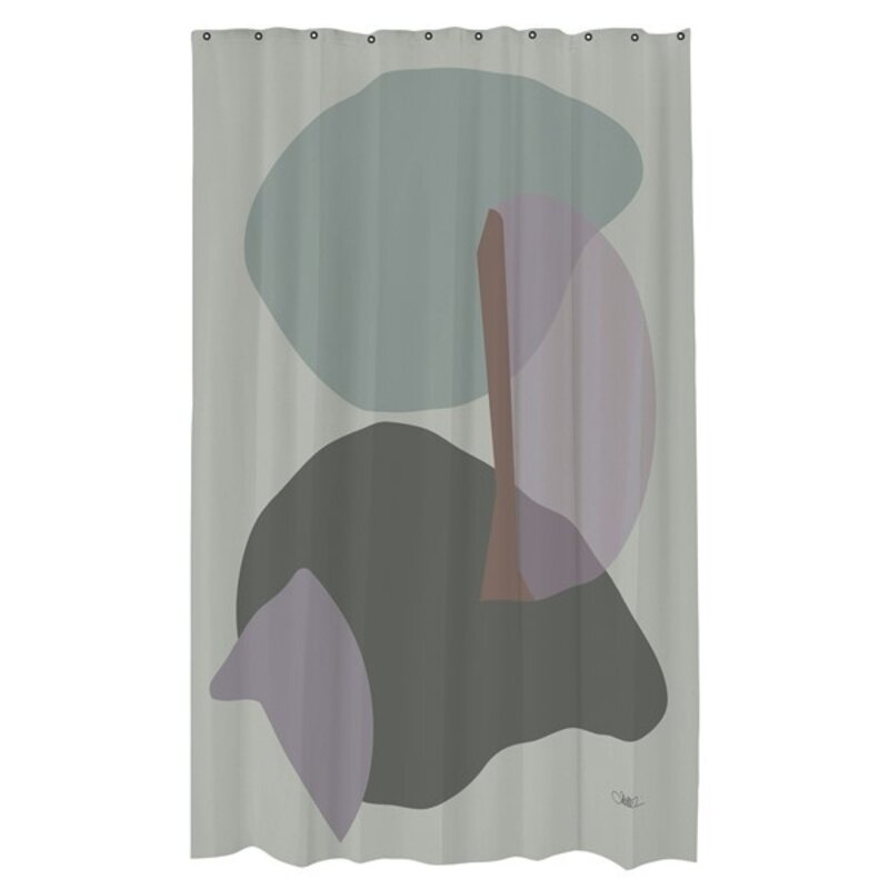 Mette Ditmer-collectie GALLERY shower curtain Frost green