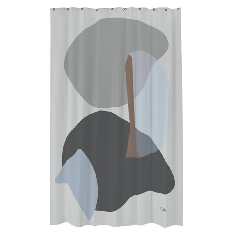Mette Ditmer-collectie GALLERY shower curtain Light grey