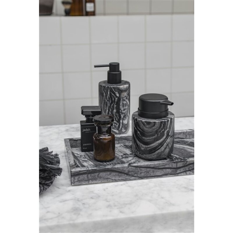 Mette Ditmer-collectie MARBLE dispenser, low Black / Grey