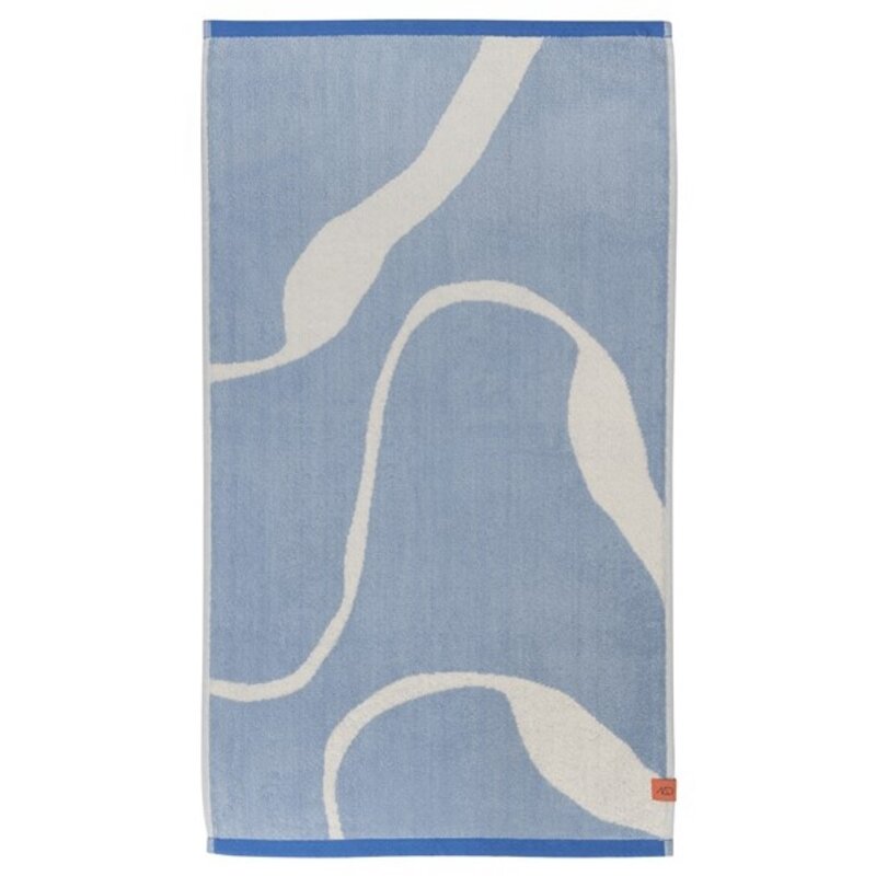 Mette Ditmer-collectie NOVA ARTE bath towel Light blue / Off-white