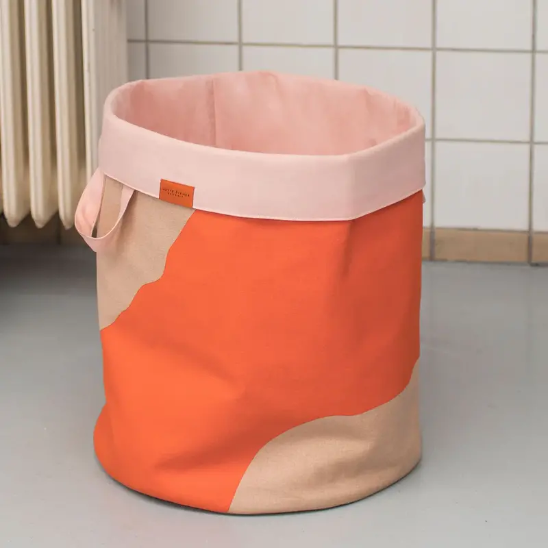 Mette Ditmer-collectie NOVA ARTE laundry bag  Latte / Orange