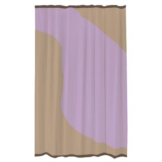 Mette Ditmer NOVA ARTE shower curtain  Sand / Lilac