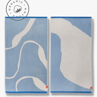Mette Ditmer NOVA ARTE towel, 2-pack Light blue / Off-white