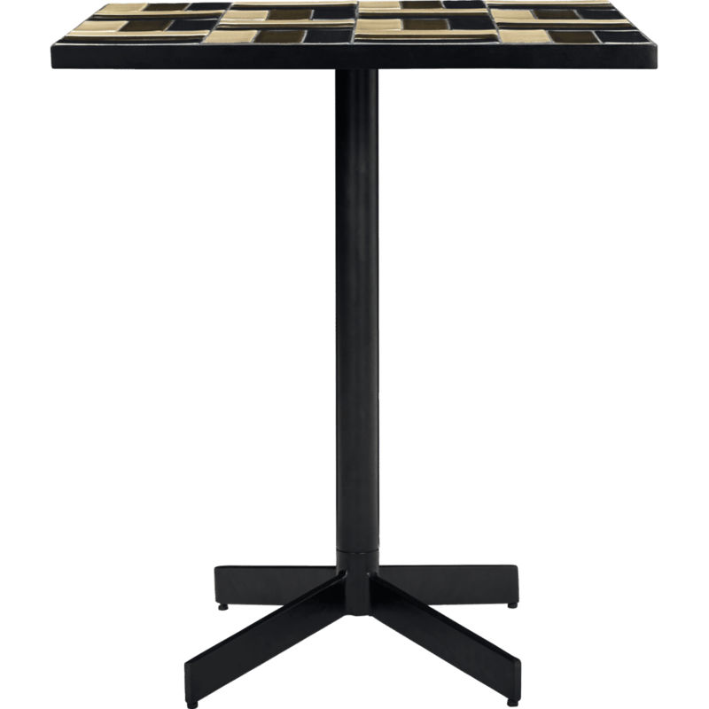 House Doctor-collectie Cafe tafel Geometric Bruin-Blauw