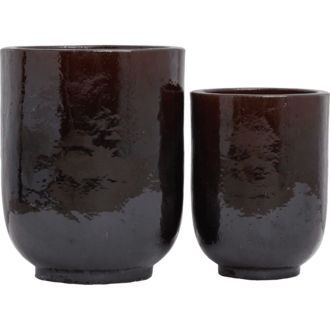 House Doctor Flower pot Pho Dark brown