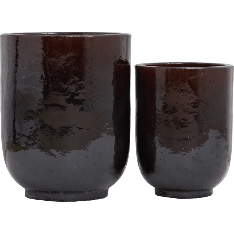 House Doctor-collectie Flower pot Pho Dark brown