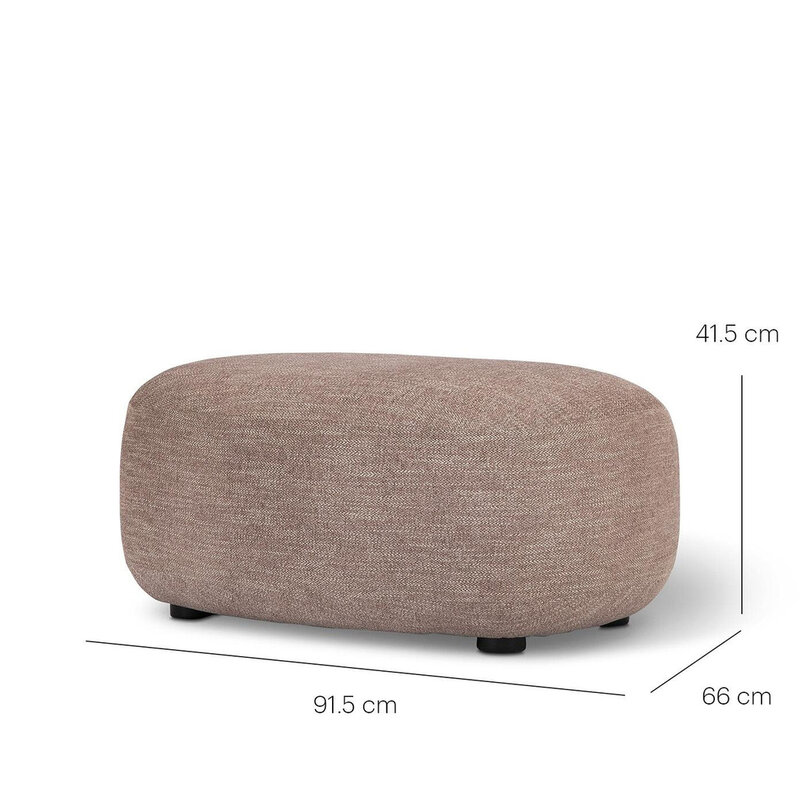Luusar Purple Ottoman