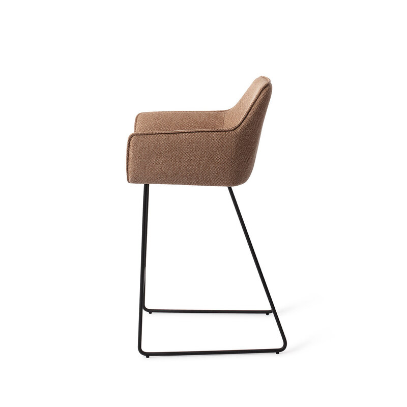 Jesper Home-collectie Hofu Barkruk french-toast Slide Black (L)