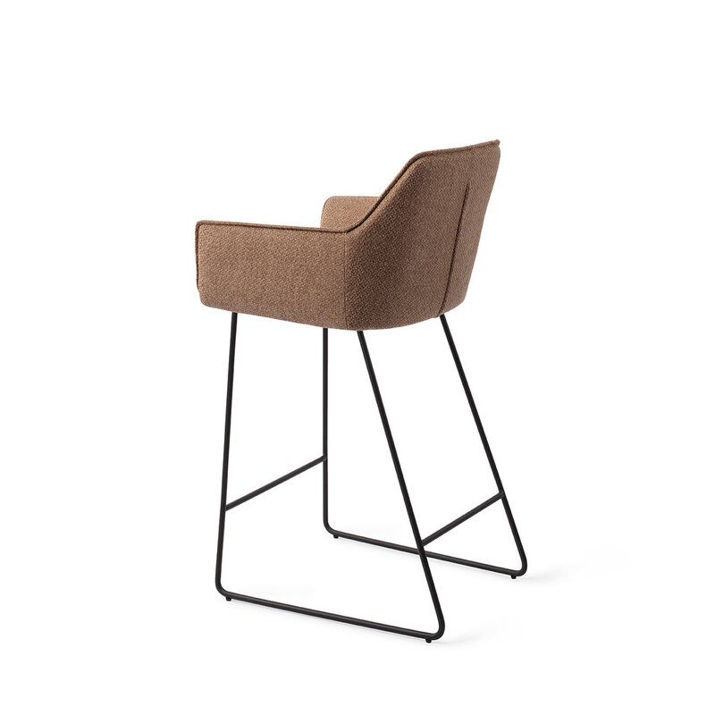 Jesper Home-collectie Hofu Barkruk french-toast Slide Black (L)