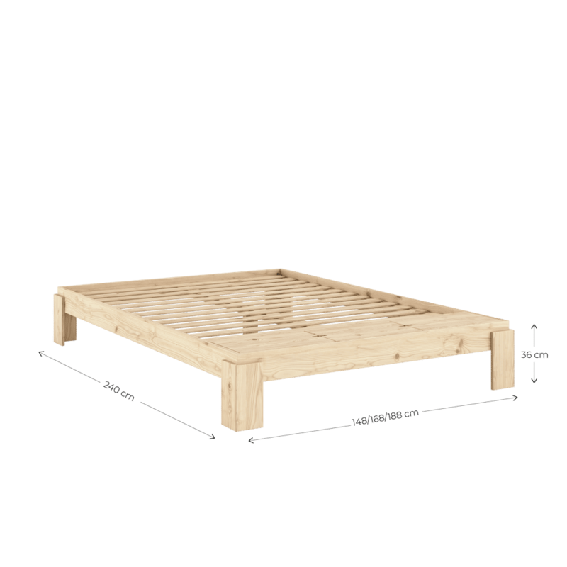 Karup Design-collectie LAYERS BED BENCH CLEAR 180 X 200