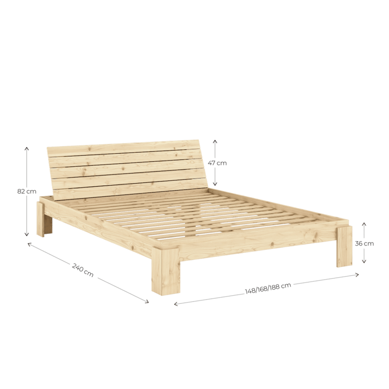 Karup Design-collectie LAYERS BED HEADBOARD CLEAR 140 X 200