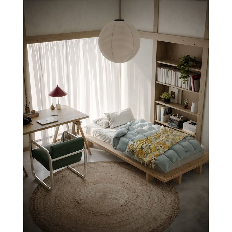 Karup Design-collectie JAPAN BED CAROB BROWN 90 X 200