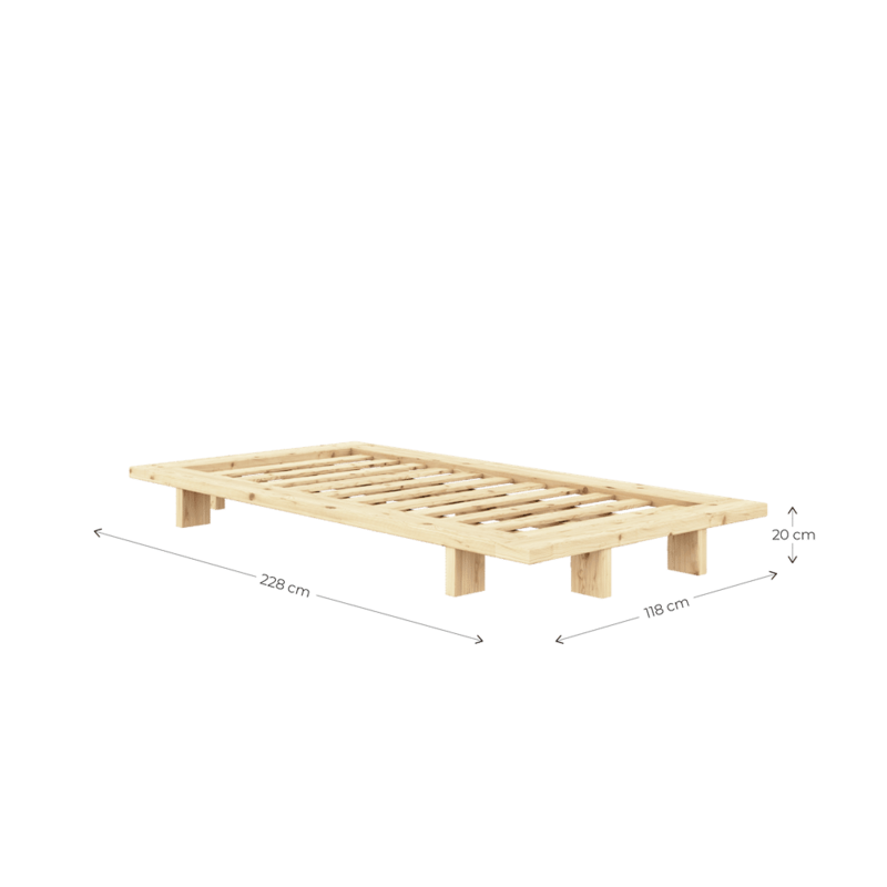 Karup Design-collectie JAPAN BED CAROB BROWN 90 X 200