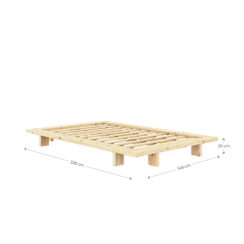 Karup Design-collectie JAPAN BED RAW 120 X 200