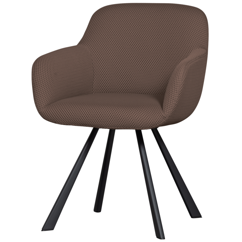 WOOOD-collectie JUNO EETKAMERSTOEL MESH ESPRESSO