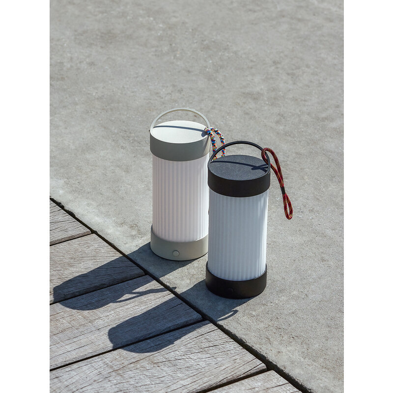 Hübsch-collectie Camp Draagbare Lamp Zwart