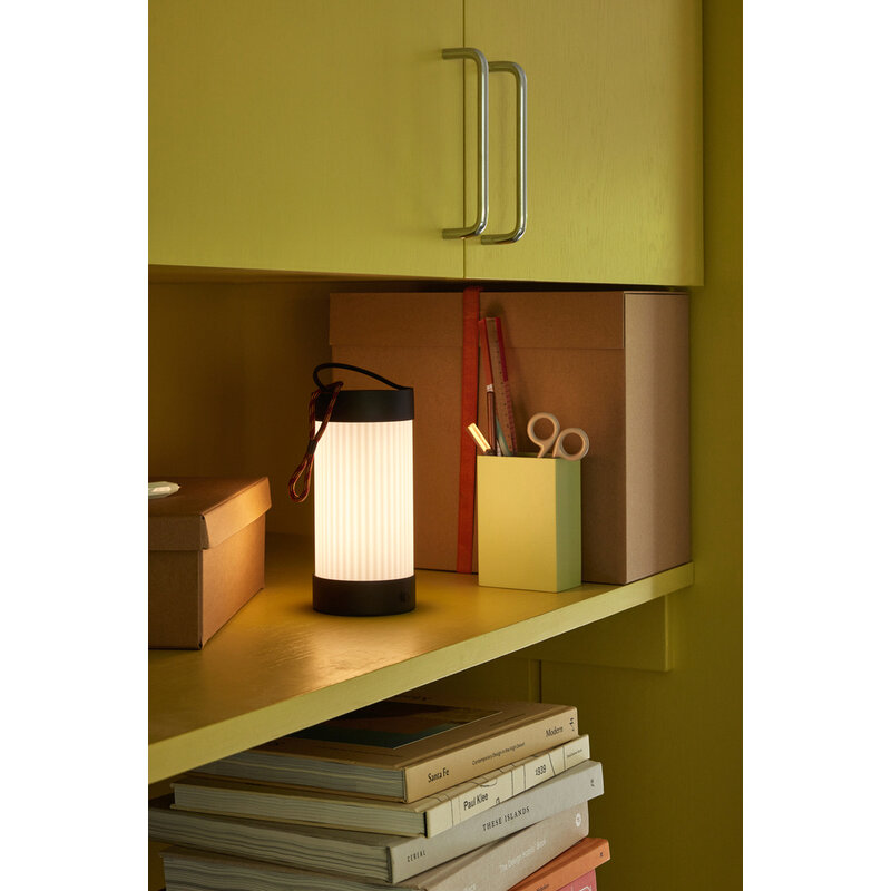 Hübsch-collectie Camp Draagbare Lamp Zwart