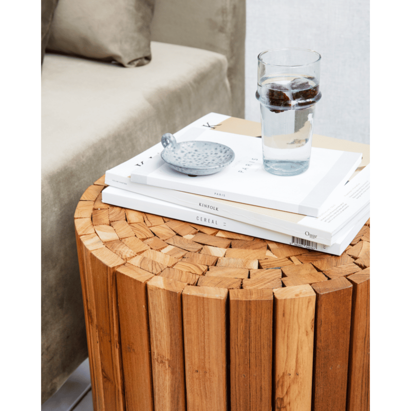 House Doctor-collectie Side table Teaky Natuur