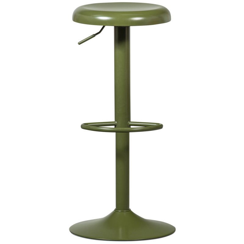 WOOOD-collectie Isaac Barkruk Metaal Warm Groen