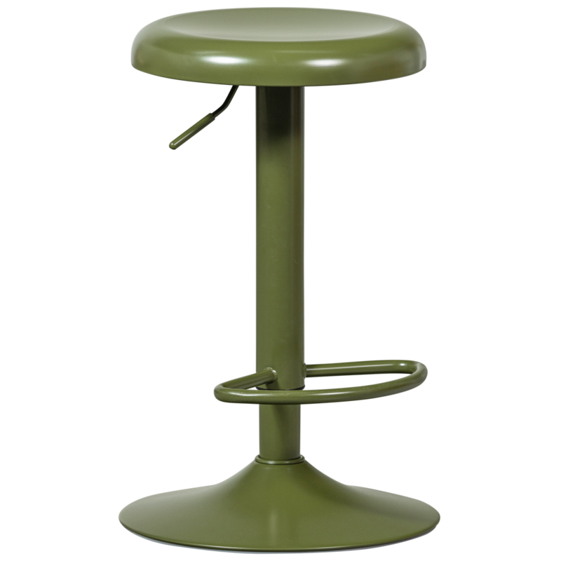 WOOOD-collectie Isaac Barkruk Metaal Warm Groen