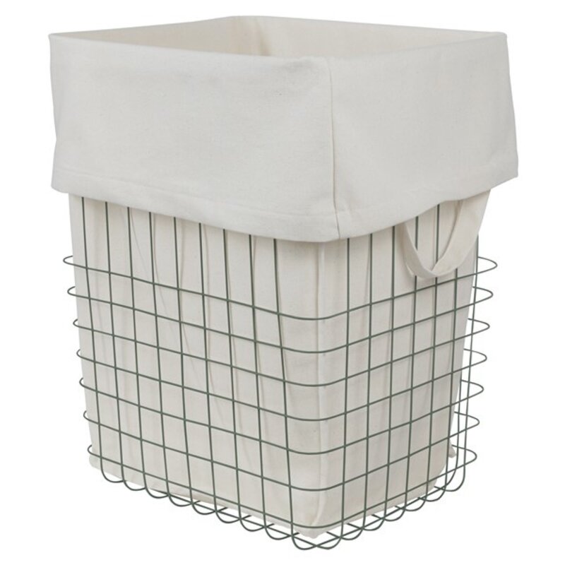Mette Ditmer-collectie STORE-IT basket with canvas bag, large  Thyme green