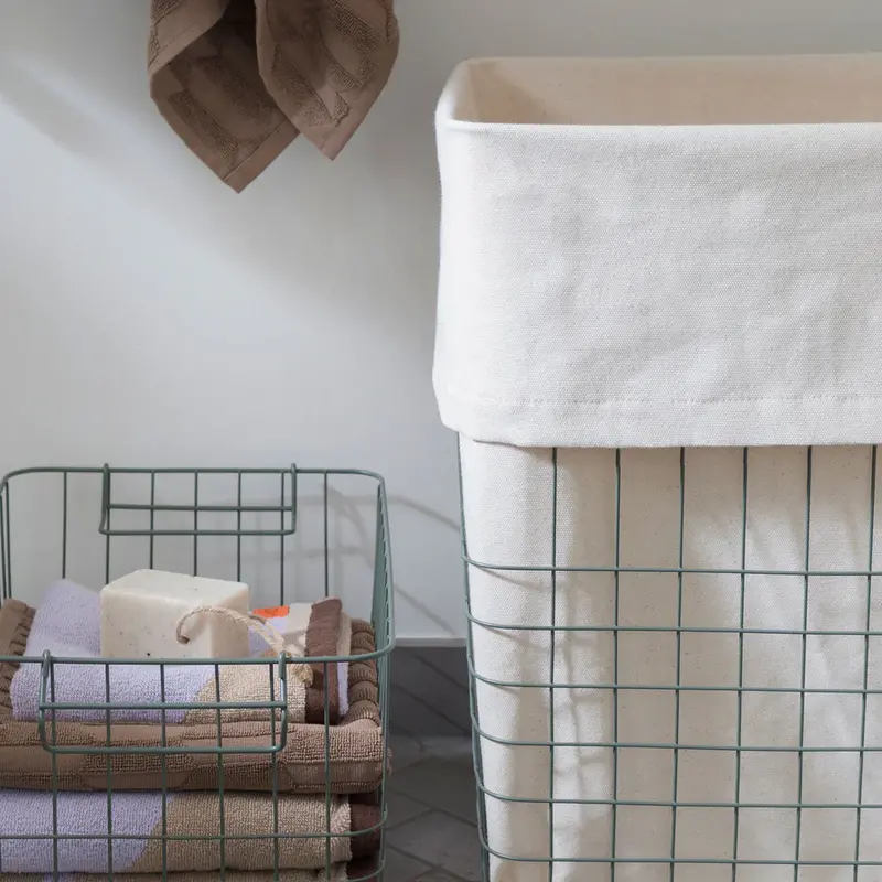 Mette Ditmer-collectie Store-It Mand Met Canvas  Tas, Groot Tijmgroen